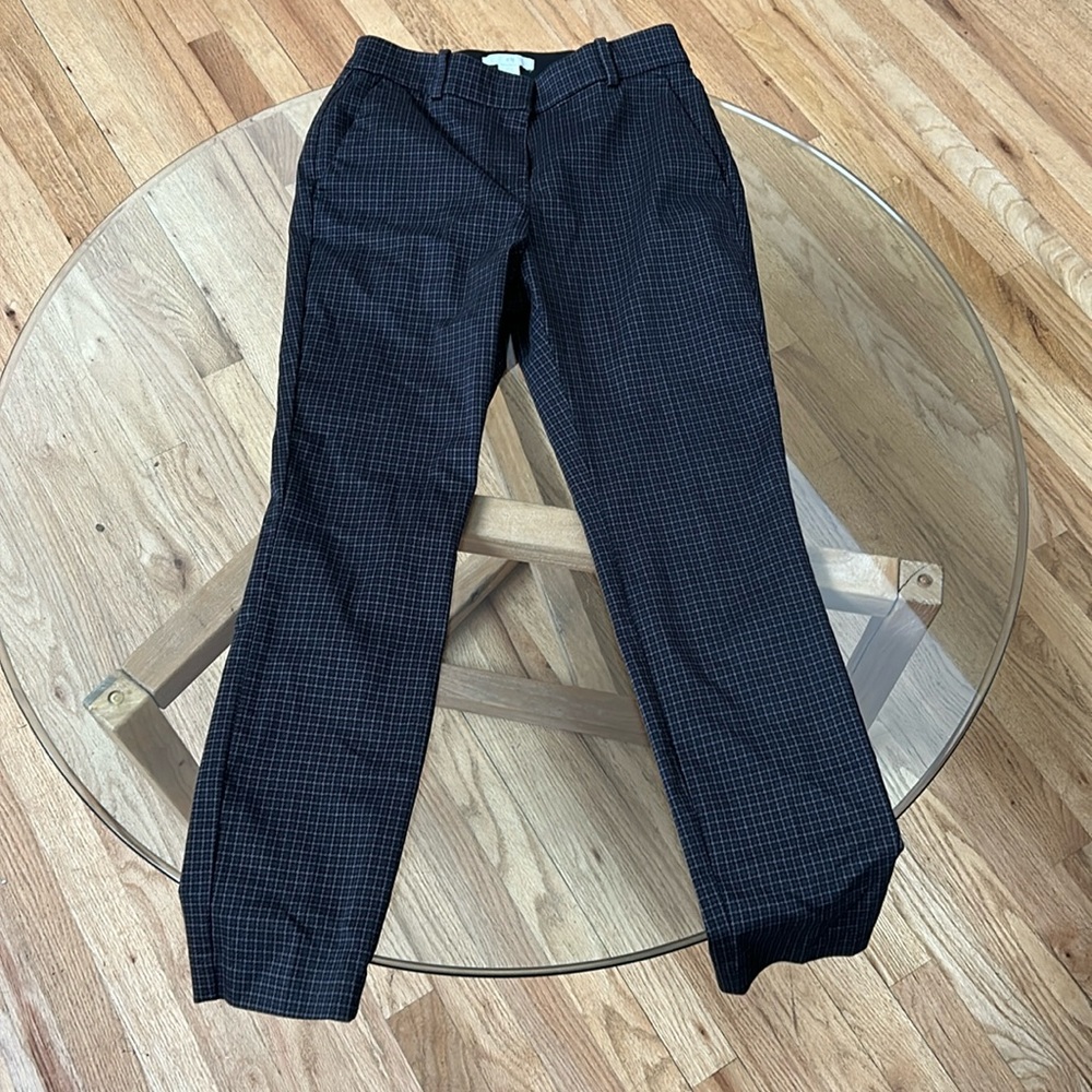 H&M black and brown plaid pants
